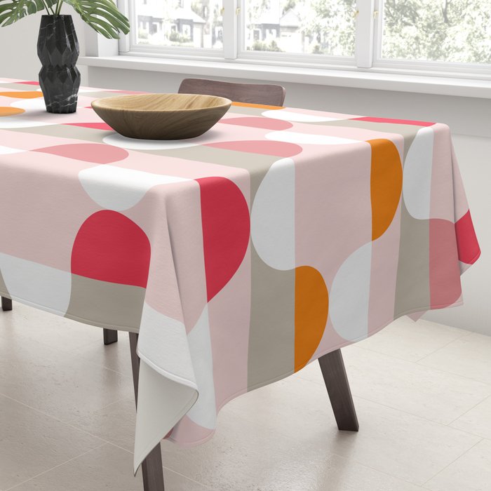 City life facade pearl pink Tablecloth Gallery Image 3