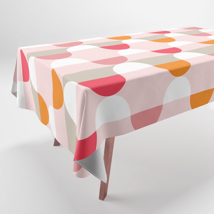 City life facade pearl pink Tablecloth Gallery Image 1