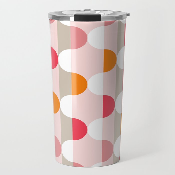 City life facade pearl pink Travel Mug Gallery Image 1