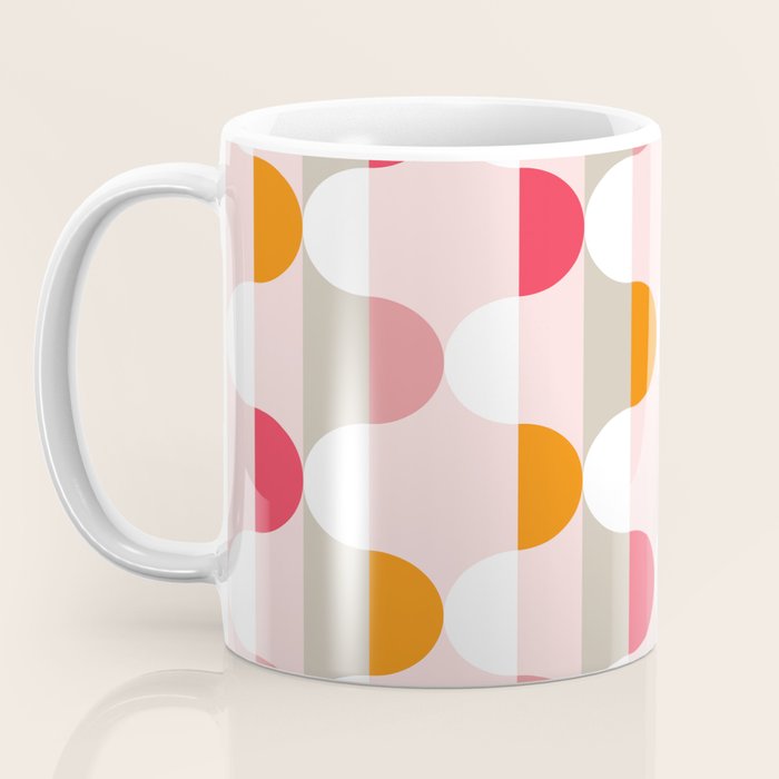 City life facade pearl pink Coffee Mug Gallery Image 3