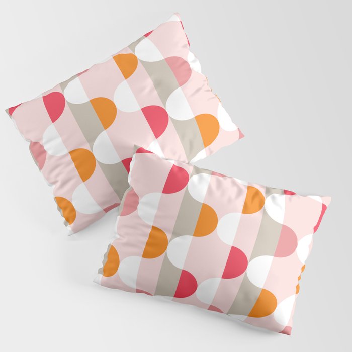 City life facade pearl pink Pillow Sham Gallery Image 3