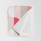 City life facade pearl pink Throw Blanket Gallery Image 3