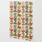 Midcentury Bird Grid Wallpaper Gallery Image 2