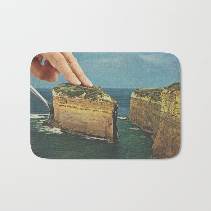 Serving up cake by the seaside - Cake slice Bath Mat Gallery Image 1