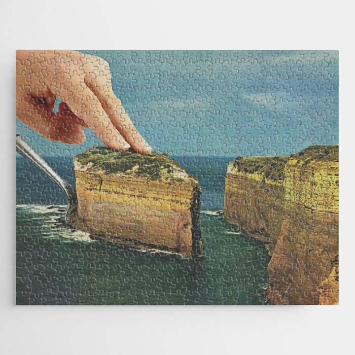 Serving up cake by the seaside - Cake slice Jigsaw Puzzle Gallery Image 1