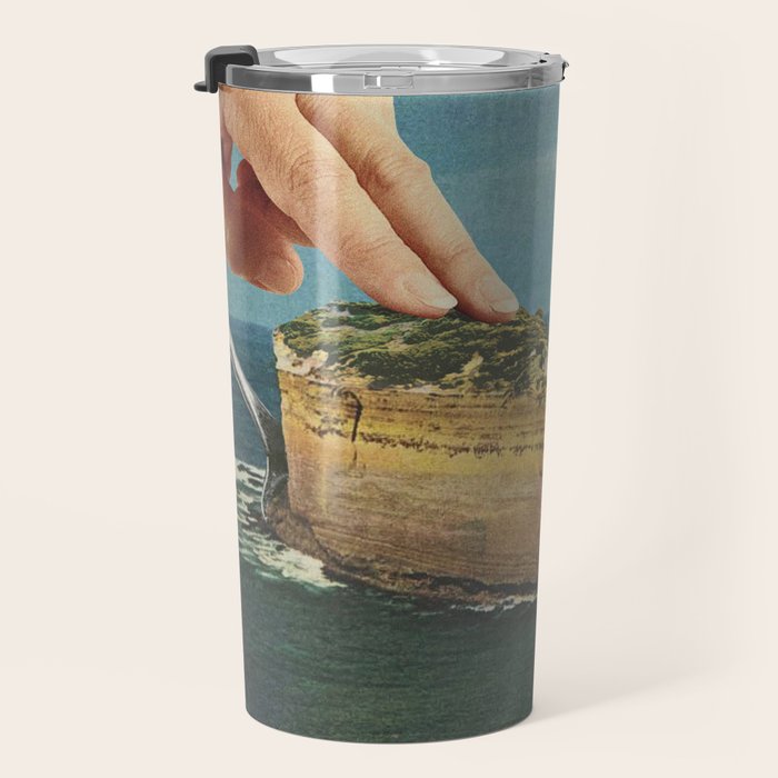 Serving up cake by the seaside - Cake slice Travel Mug Gallery Image 3