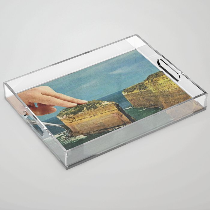 Serving up cake by the seaside - Cake slice Acrylic Tray Gallery Image 1