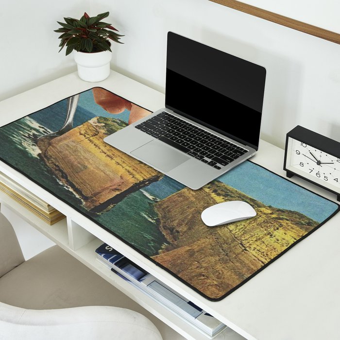 Serving up cake by the seaside - Cake slice Desk Mat Gallery Image 2
