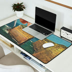 Serving up cake by the seaside - Cake slice Desk Mat Gallery Image 2