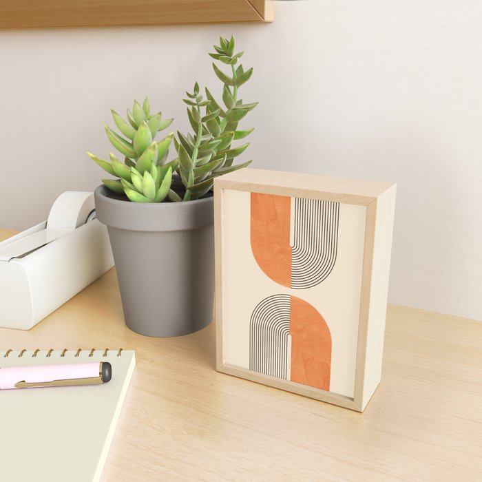 Harmony - Mid Century Modern  Mini Art Print Gallery Image 2