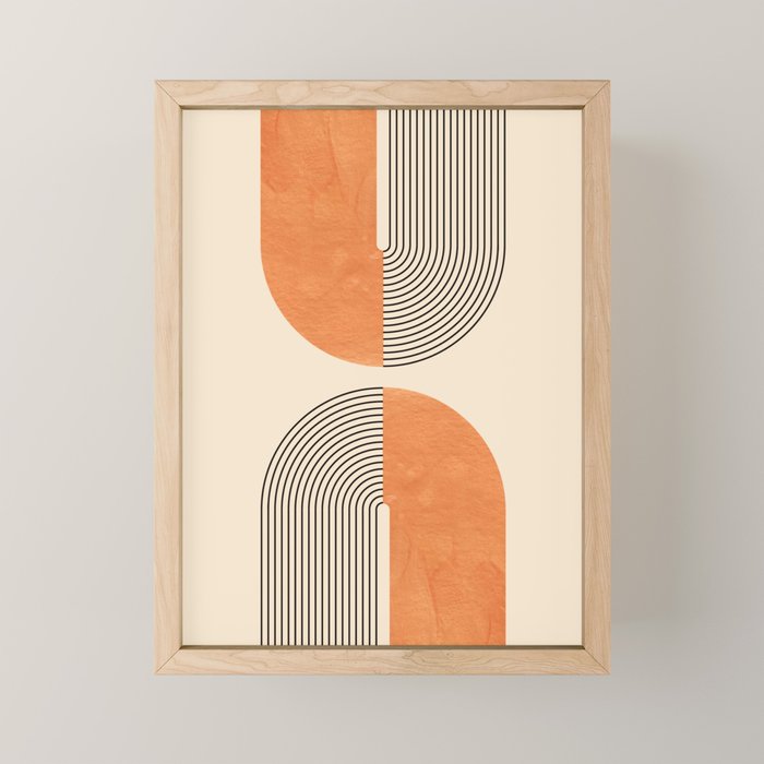 Harmony - Mid Century Modern  Mini Art Print Gallery Image 1