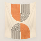 Harmony - Mid Century Modern  Wall Tapestry Gallery Image 4