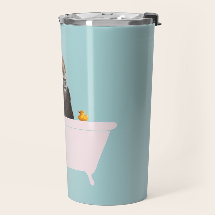Gorilla in Bathtub Travel Mug Gallery Image 2