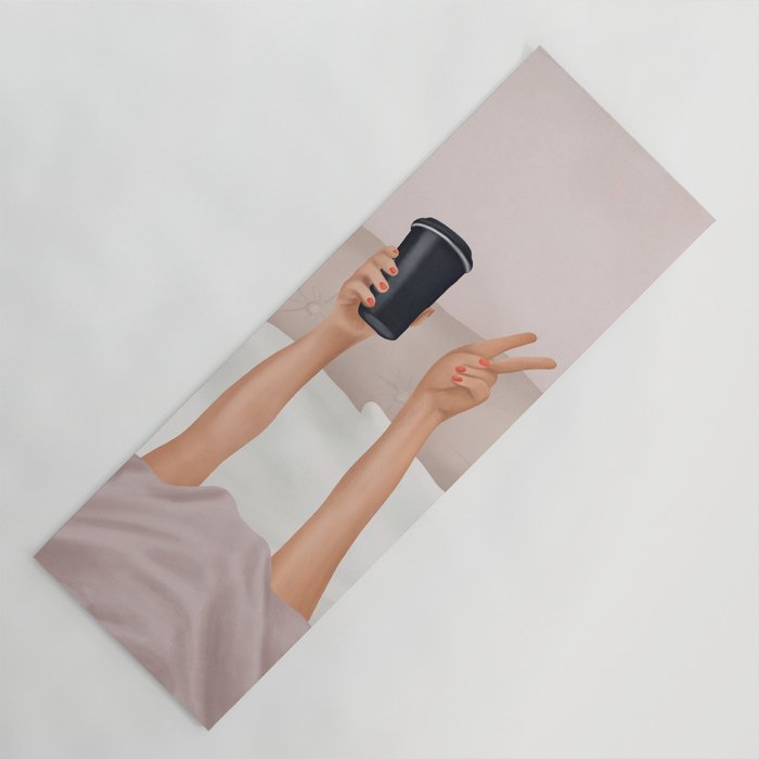 Morning Coffee IV Yoga Mat Gallery Image 1