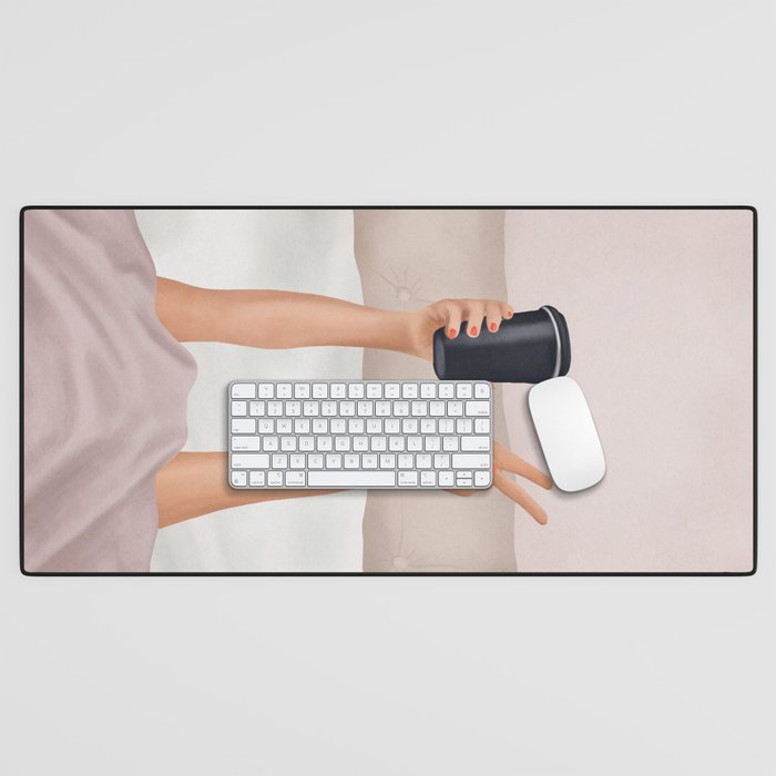 Morning Coffee IV Desk Mat Gallery Image 1