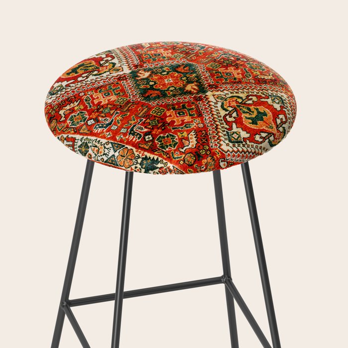 Qashqa'i Fars South West Persian Rug Print Stool Gallery Image 2