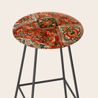 Qashqa'i Fars South West Persian Rug Print Stool Gallery Image 2