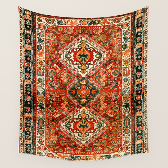 Qashqa'i Fars South West Persian Rug Print Wall Tapestry Gallery Image 4