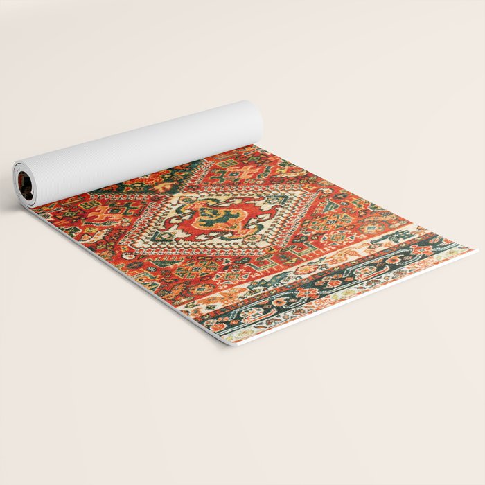Qashqa'i Fars South West Persian Rug Print Yoga Mat Gallery Image 2