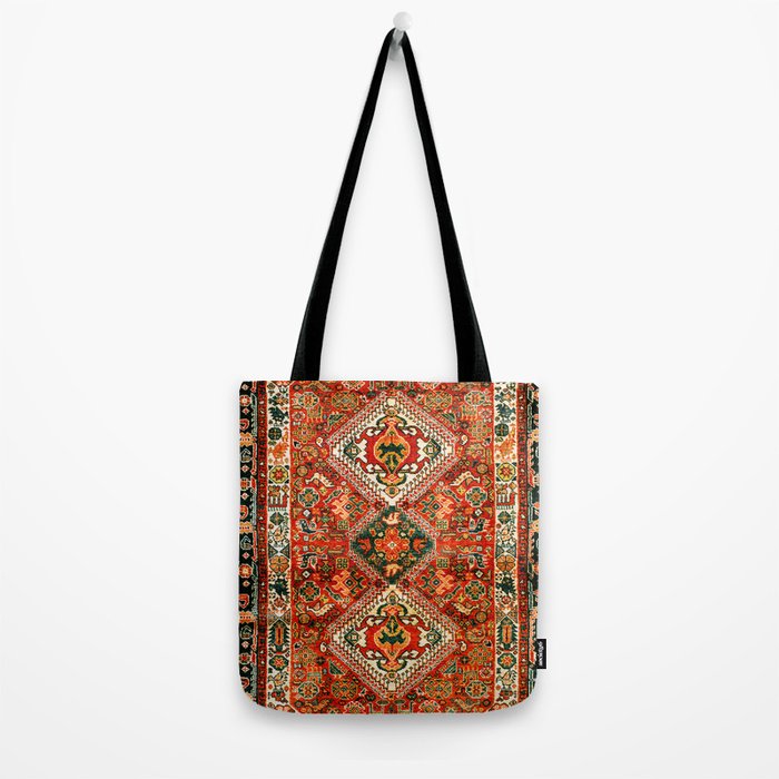 Qashqa'i Fars South West Persian Rug Print Tote Bag Gallery Image 2