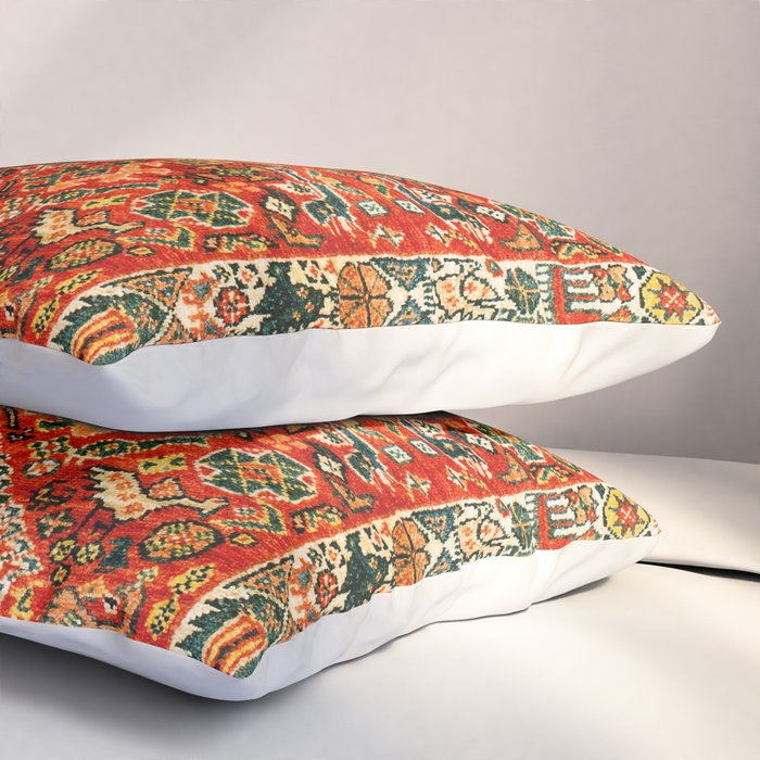 Qashqa'i Fars South West Persian Rug Print Pillow Sham Gallery Image 3