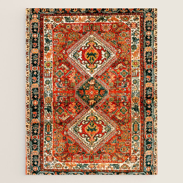 Qashqa'i Fars South West Persian Rug Print Jigsaw Puzzle Gallery Image 1