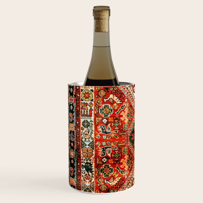 Qashqa'i Fars South West Persian Rug Print Wine Chiller Gallery Image 2