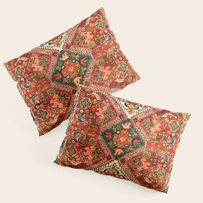 Qashqa'i Fars South West Persian Rug Print Pillow Sham Gallery Image 3