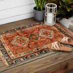 Qashqa'i Fars South West Persian Rug Print Outdoor Rug Gallery Image 2