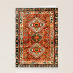 Qashqa'i Fars South West Persian Rug Print Stationery Card Gallery Image 2