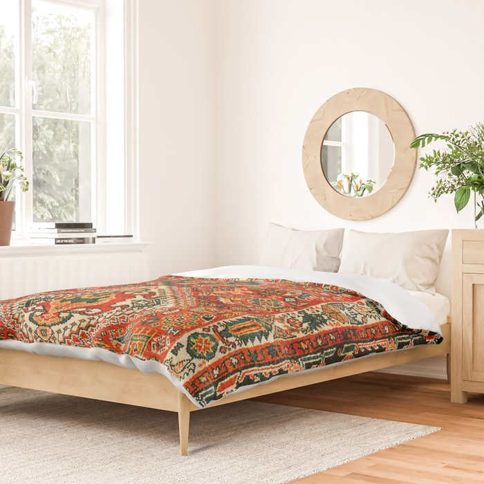 Qashqa'i Fars South West Persian Rug Print Duvet Cover Gallery Image 2