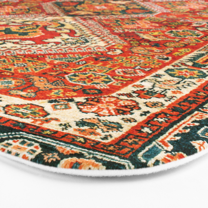 Qashqa'i Fars South West Persian Rug Print Bath Mat Gallery Image 3