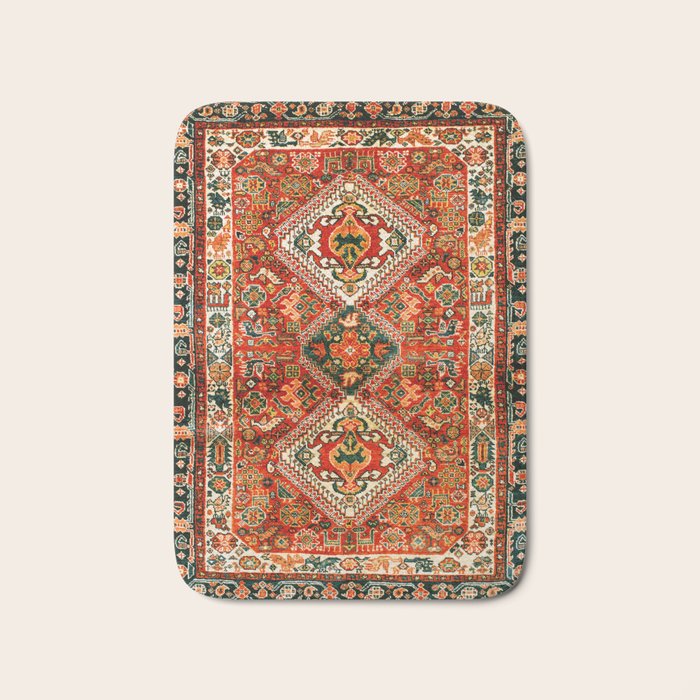 Qashqa'i Fars South West Persian Rug Print Bath Mat Gallery Image 1