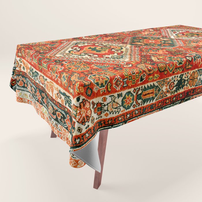 Qashqa'i Fars South West Persian Rug Print Tablecloth Gallery Image 1