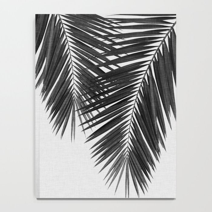 Palm Leaf Black & White II Notebook Gallery Image 4