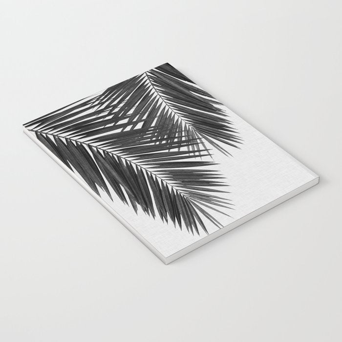 Palm Leaf Black & White II Notebook Gallery Image 3