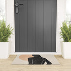 Minimal Abstract Art Nude Woman Welcome Mat Gallery Image 3