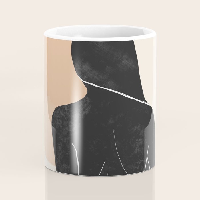 Minimal Abstract Art Nude Woman Coffee Mug Gallery Image 4