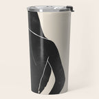 Minimal Abstract Art Nude Woman Travel Mug Gallery Image 2
