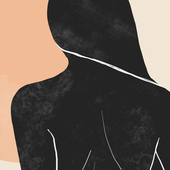 Minimal Abstract Art Nude Woman Coffee Mug Gallery Image 2