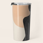Minimal Abstract Art Nude Woman Travel Mug Gallery Image 3