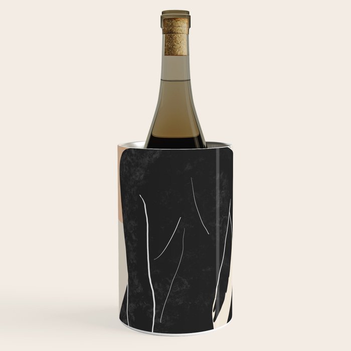 Minimal Abstract Art Nude Woman Wine Chiller Gallery Image 1