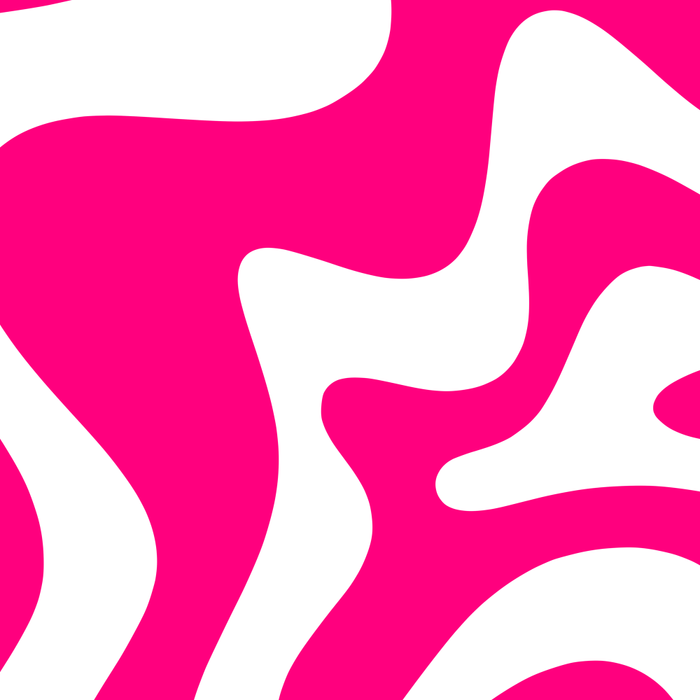 Retro Liquid Swirl Abstract Pattern in Bright Hot Pink Coffee Mug Gallery Image 2
