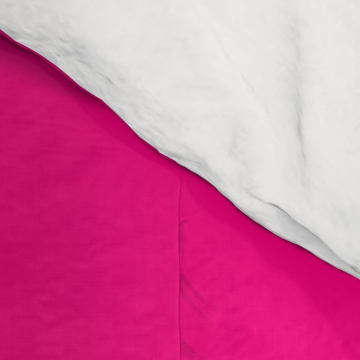Retro Liquid Swirl Abstract Pattern in Bright Hot Pink Comforter Gallery Image 4