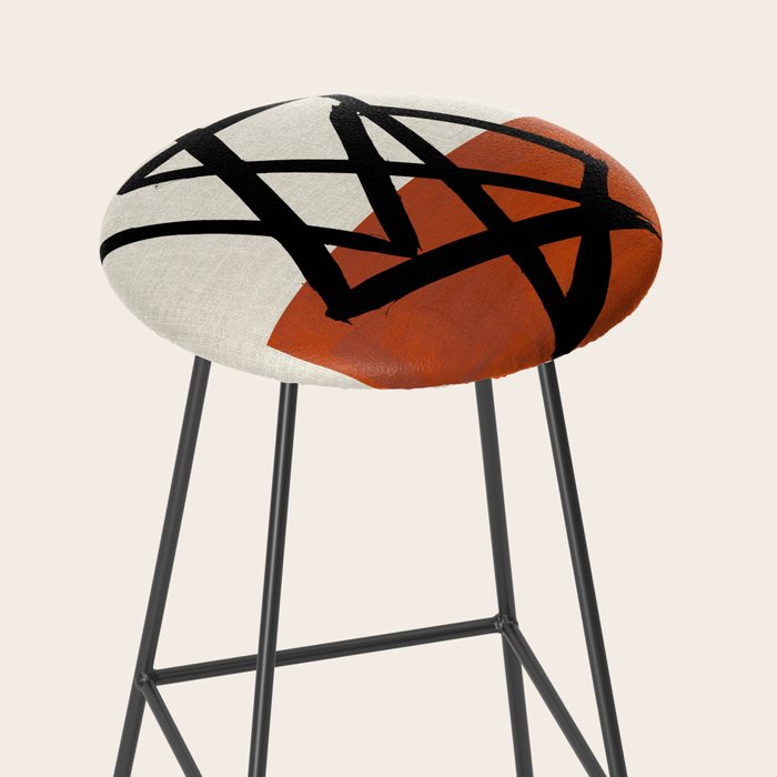 Orange Shards Stool Gallery Image 2