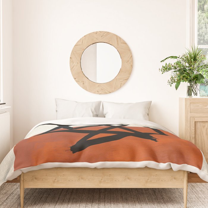 Orange Shards Duvet Cover Gallery Image 3