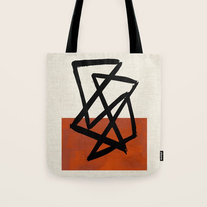Orange Shards Tote Bag Gallery Image 1