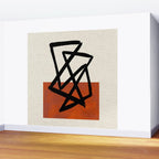 Orange Shards Wall Mural Gallery Image 2