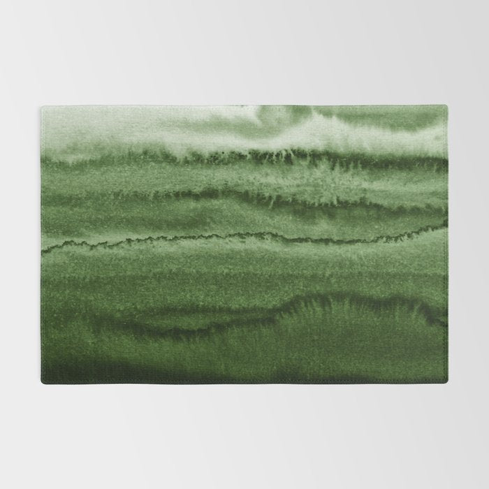 WITHIN THE TIDES FOREST GREEN by Monika Strigel Rug Gallery Image 2