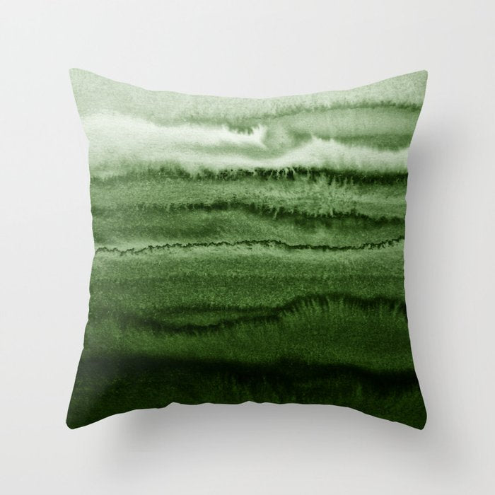 WITHIN THE TIDES FOREST GREEN by Monika Strigel Throw Pillow Gallery Image 6